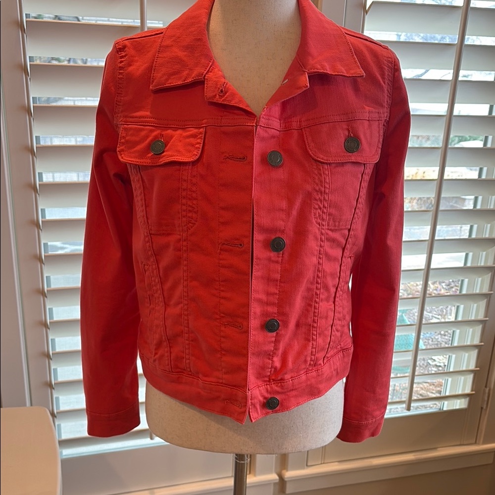 Women's Coral Denim Jacket